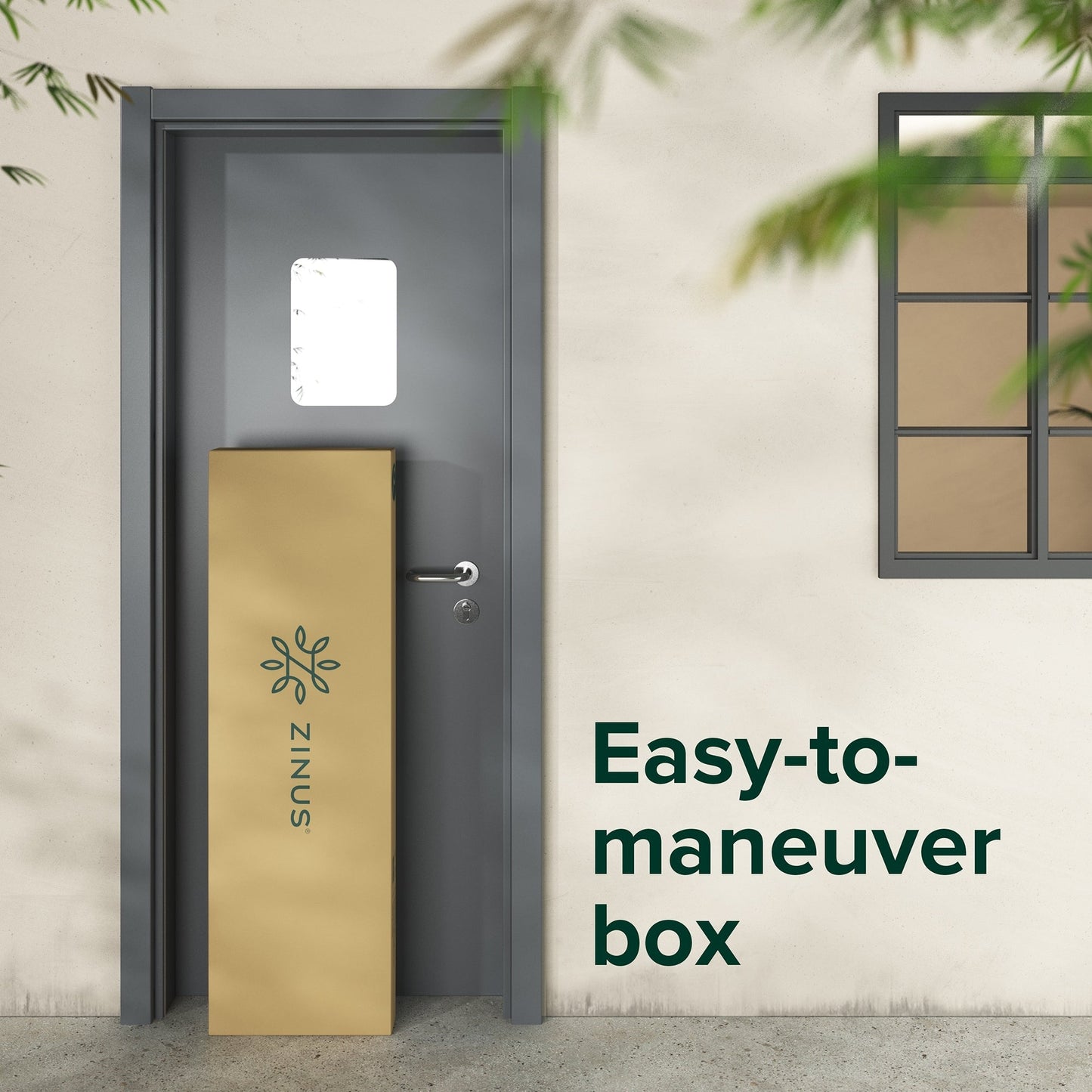 Cadre de lit plateforme en bambou et métal marron Priage par ZINUS