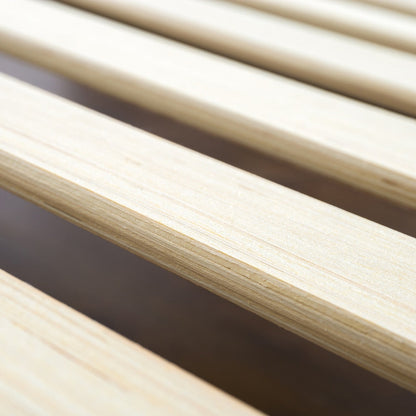 Lit plateforme en bois massif expresso antique Priage par Zinus