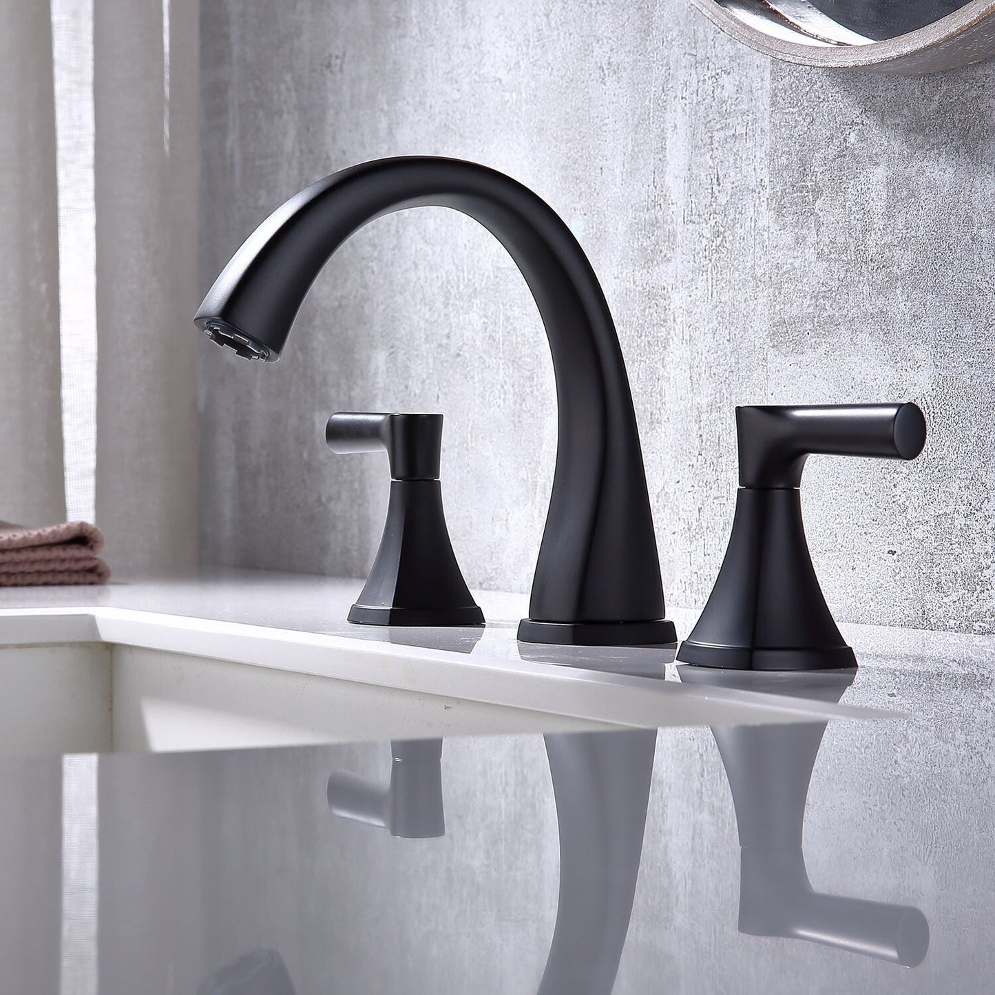 Robinet de lavabo SpotShield pour salle de bain à large diffusion Proox 8 avec ensemble de vidange