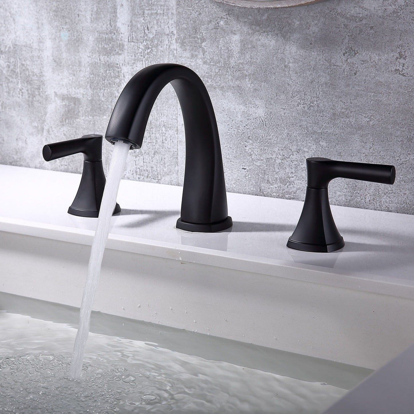 Robinet de lavabo SpotShield pour salle de bain à large diffusion Proox 8 avec ensemble de vidange