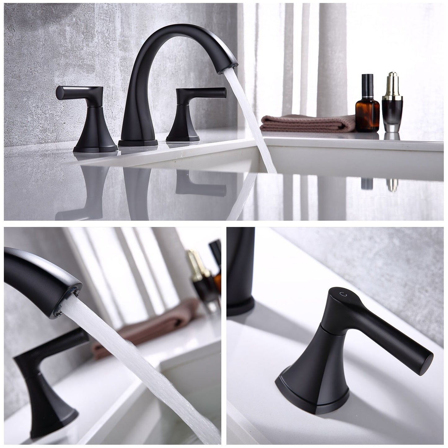 Robinet de lavabo SpotShield pour salle de bain à large diffusion Proox 8 avec ensemble de vidange