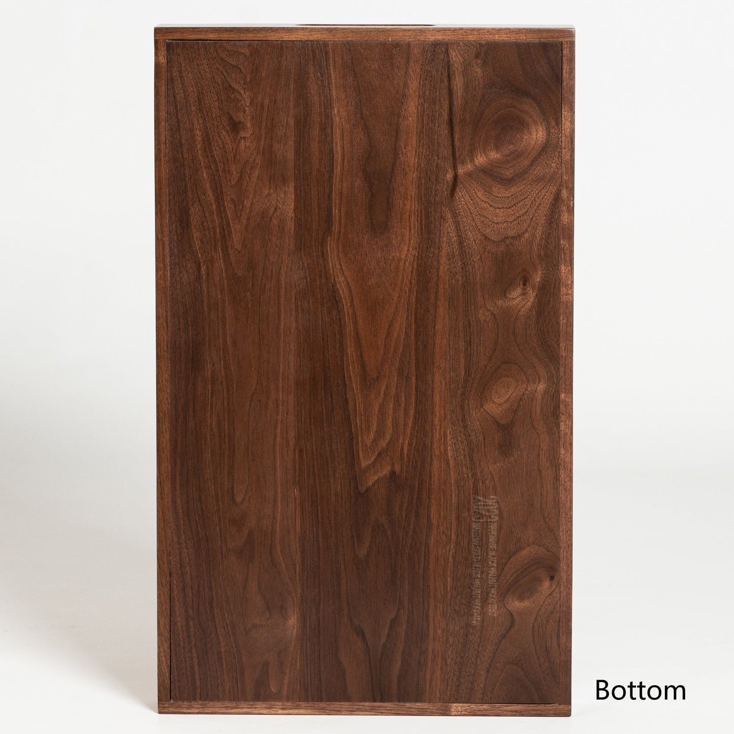 Plateau de service rectangulaire en bois de noyer noir KINWELL, plateau ottoman