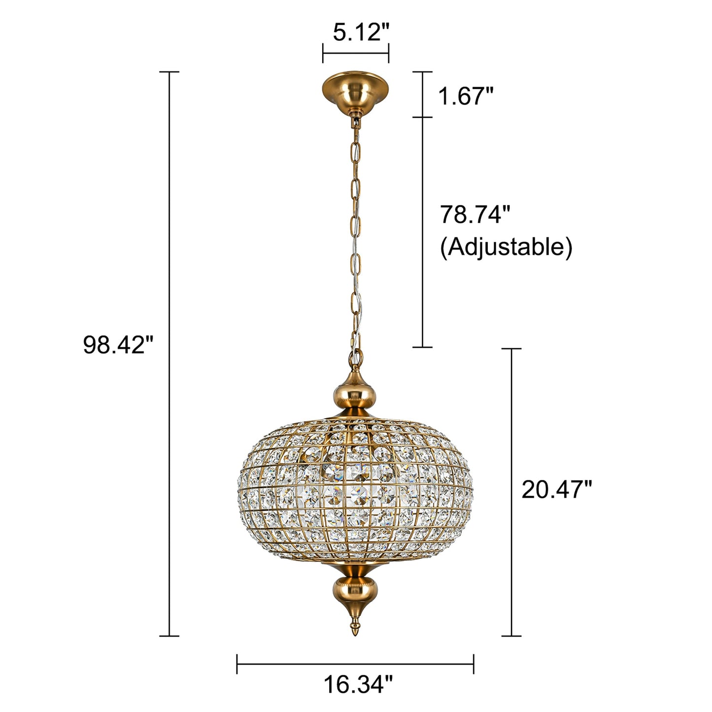 Lustre rétro français à 4 ou 5 lumières en laiton antique avec globe en cristal et suspension pour îlot de cuisine