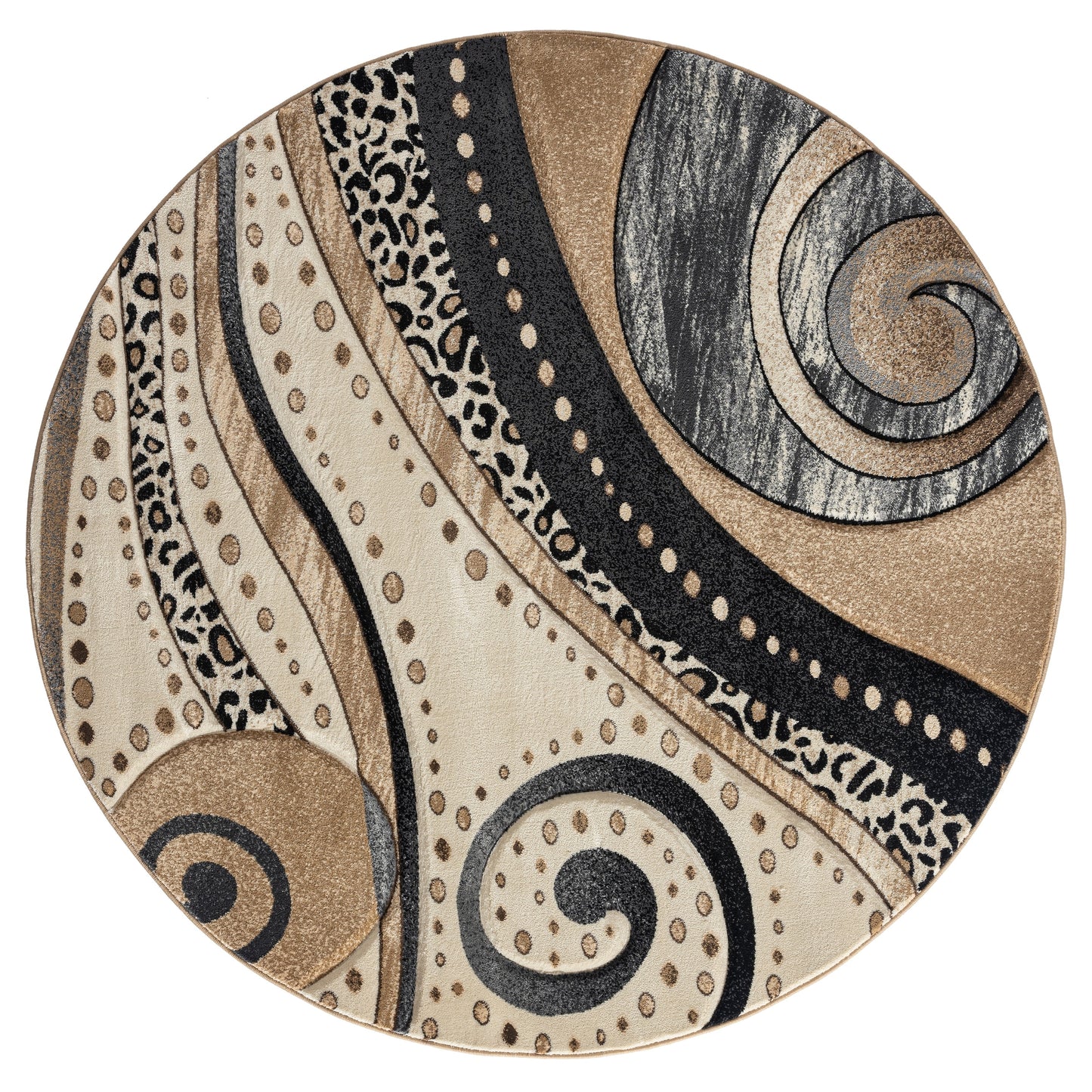 Tapis Rhodes Collection Abstract Swirl