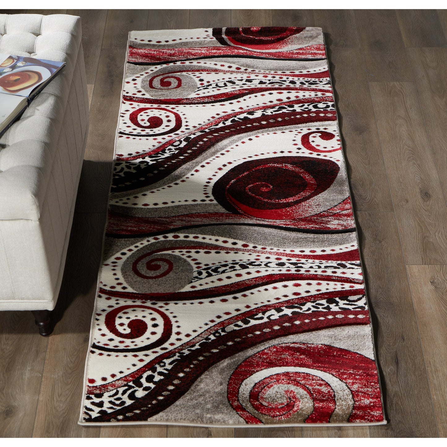 Tapis Rhodes Collection Abstract Swirl