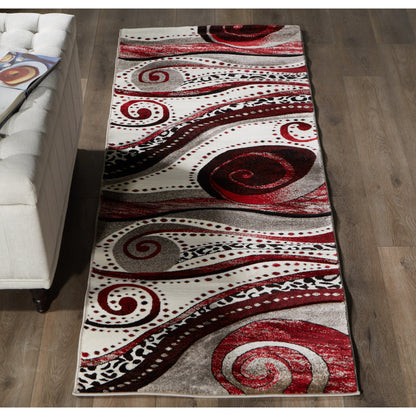 Tapis Rhodes Collection Abstract Swirl