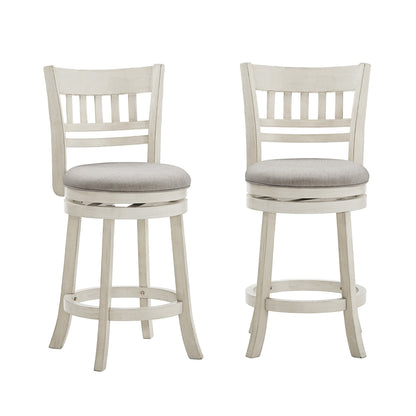 Tabouret de bar pivotant 24h à dossier en treillis Rovinj