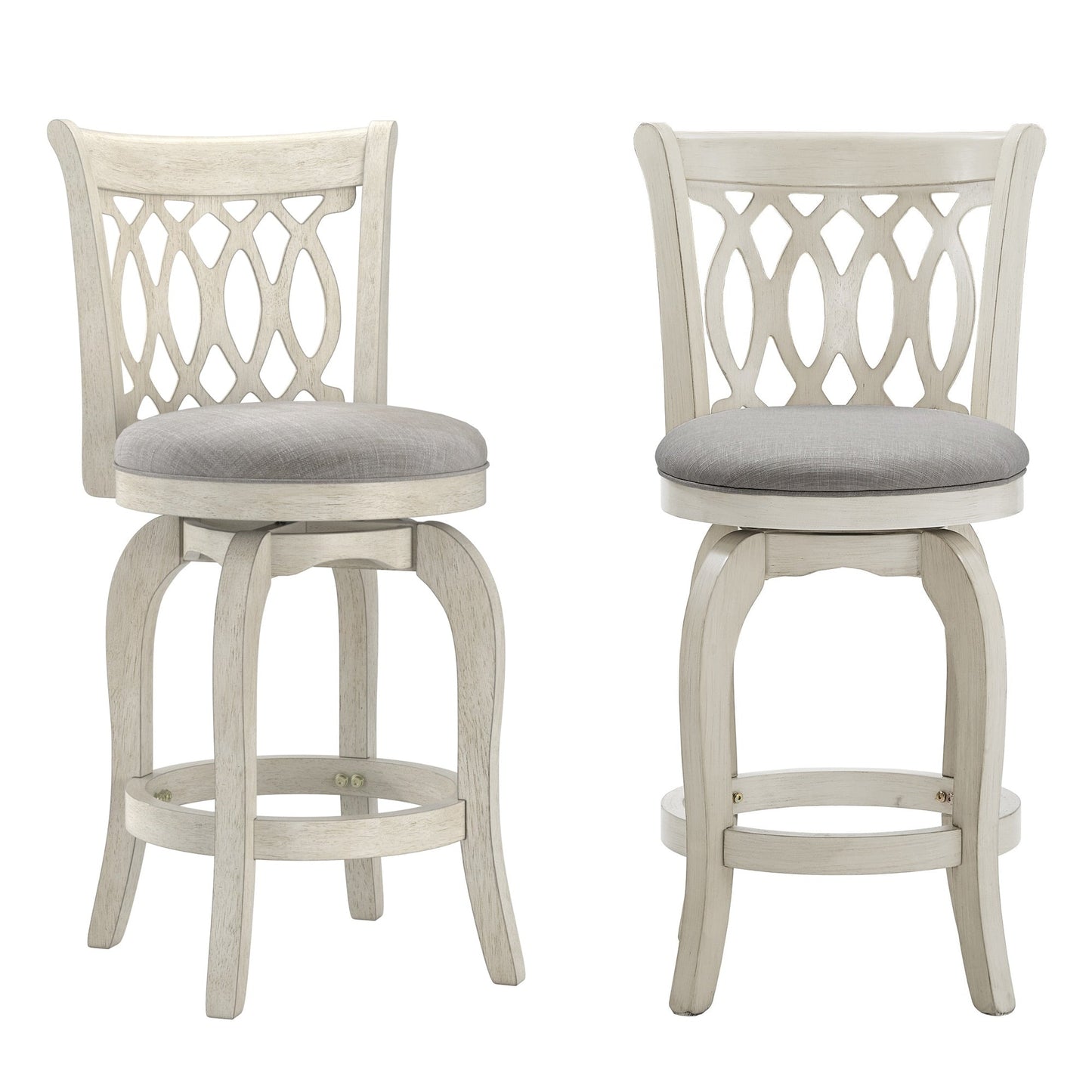 Tabouret de bar pivotant à dossier à volutes Rovinj