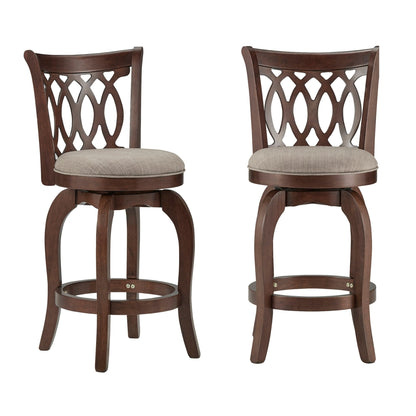 Tabouret de bar pivotant à dossier à volutes Rovinj