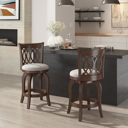 Tabouret de bar pivotant à dossier à volutes Rovinj