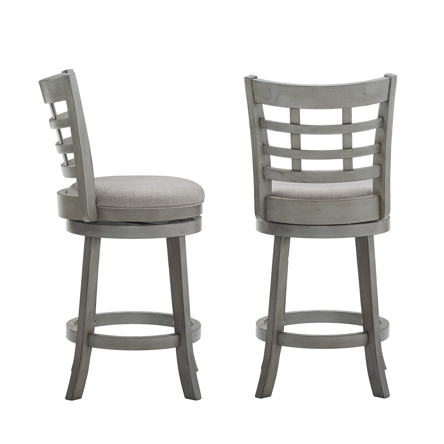 Tabouret de bar pivotant à dossier rembourré Rovinj