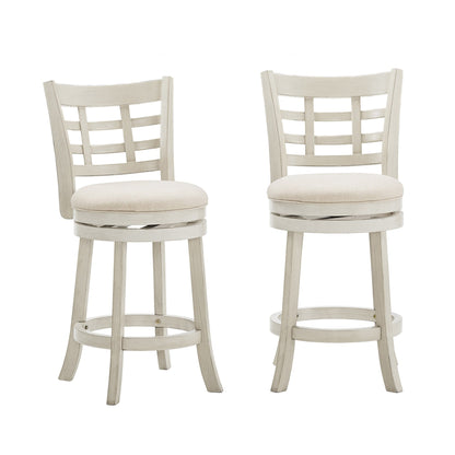 Tabouret de bar pivotant à dossier rembourré Rovinj