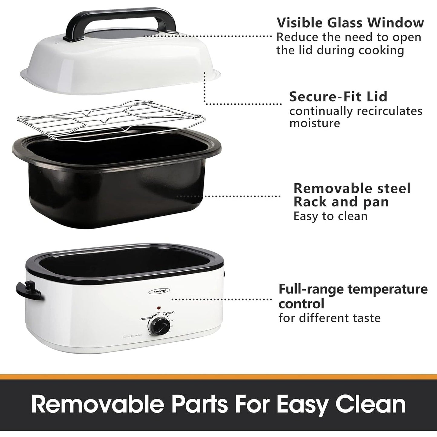 Four à rôtir Royalcraft avec plateau amovible