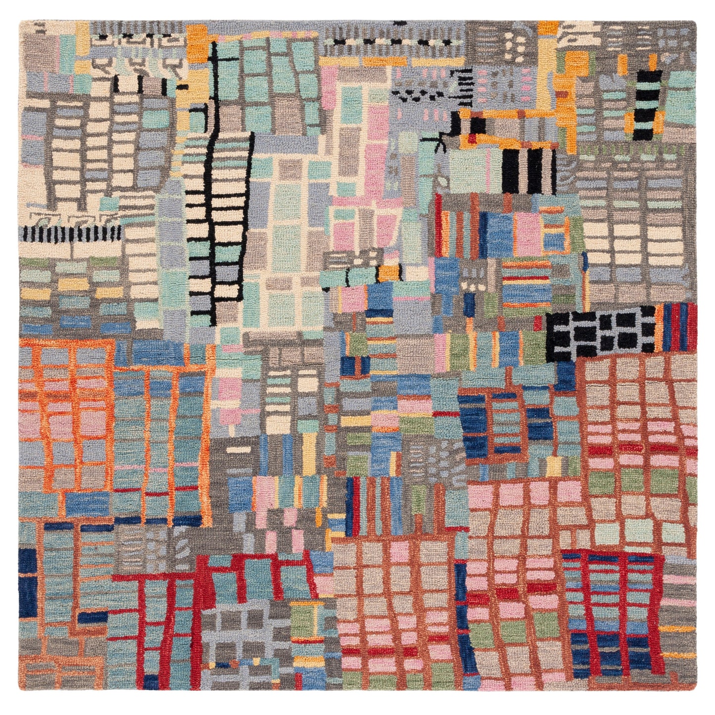 Tapis en laine abstrait bohème Aspen Anemone SAFAVIEH