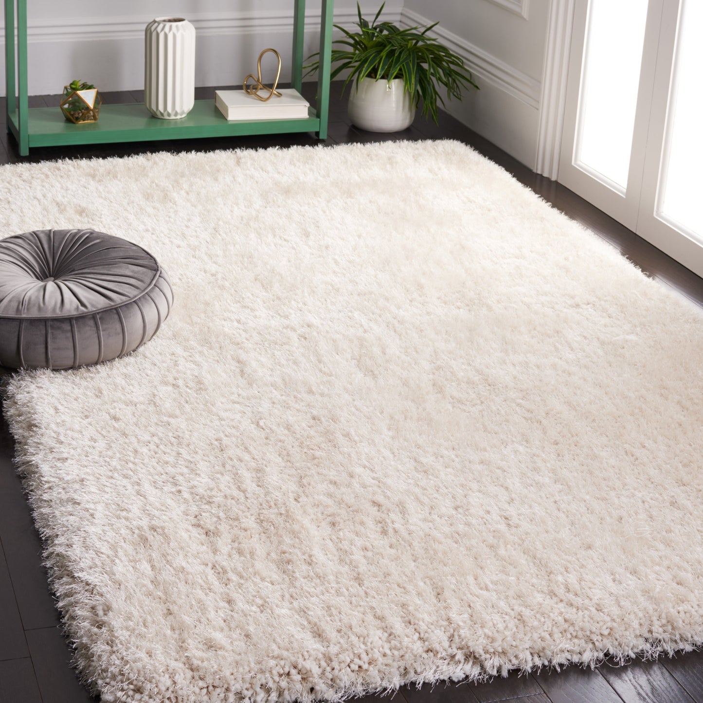 Tapis SAFAVIEH Bahija Rudina Luxe Shaggy de 7,6 cm d'épaisseur