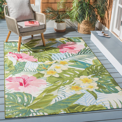 Tapis d'intérieur/extérieur tropical imperméable SAFAVIEH Barbados Agustina