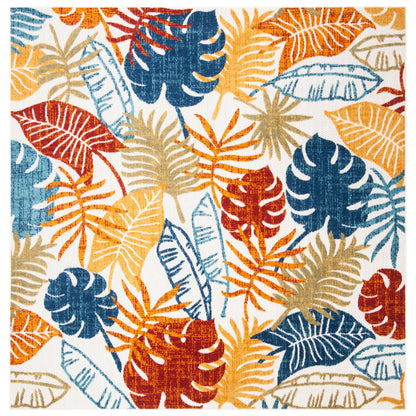 Tapis de patio imperméable à motif floral SAFAVIEH Cabana Arik pour intérieur/extérieur