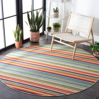 Tapis de patio imperméable à rayures SAFAVIEH Cabana Gafia pour intérieur/extérieur