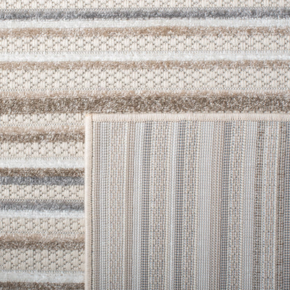 Tapis de patio imperméable à rayures SAFAVIEH Cabana Gafia pour intérieur/extérieur