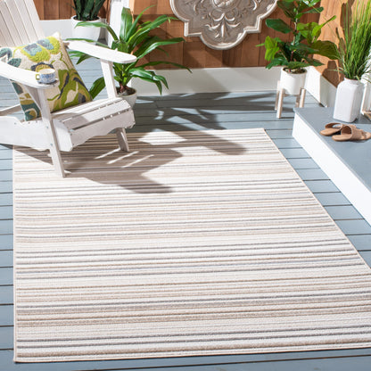 Tapis de patio imperméable à rayures SAFAVIEH Cabana Gafia pour intérieur/extérieur