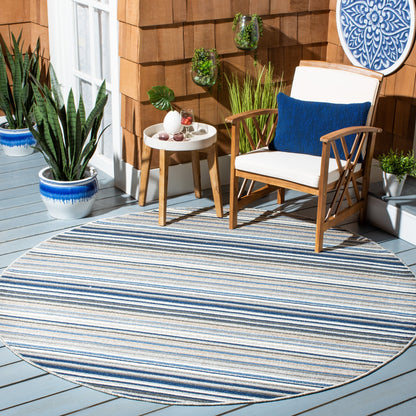 Tapis de patio imperméable à rayures SAFAVIEH Cabana Gafia pour intérieur/extérieur