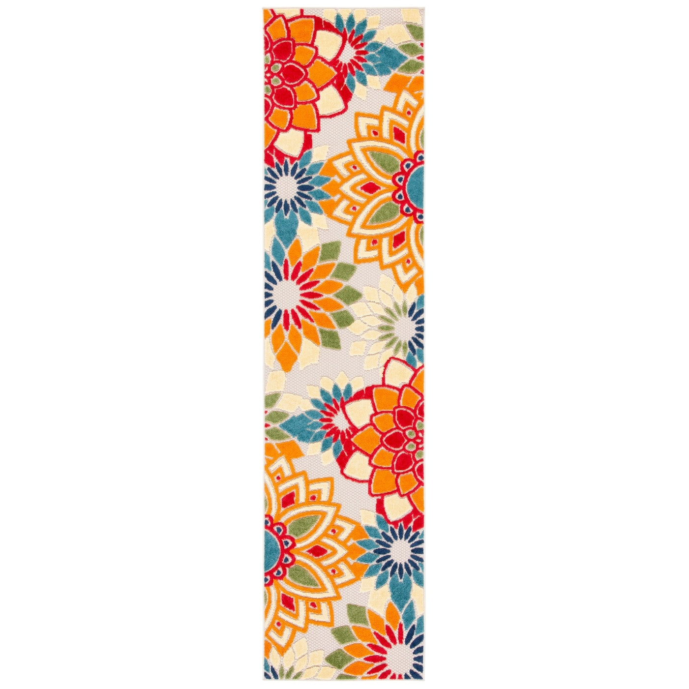 Tapis de patio imperméable à motif floral SAFAVIEH Cabana Ingke pour intérieur/extérieur