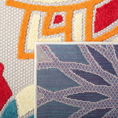 Tapis de patio imperméable à motif floral SAFAVIEH Cabana Ingke pour intérieur/extérieur