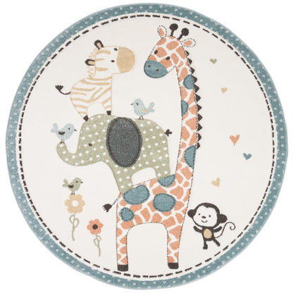 Tapis d'éveil SAFAVIEH Carousel Kids Miharu à motifs animaux
