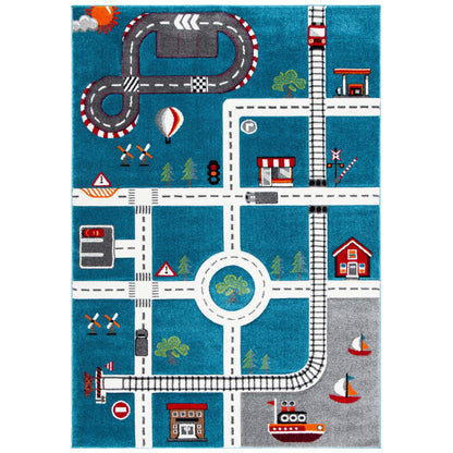 Tapis de route pour enfants SAFAVIEH Carousel Kids Riemy Neighborhood