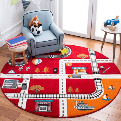 Tapis de route pour enfants SAFAVIEH Carousel Kids Riemy Neighborhood
