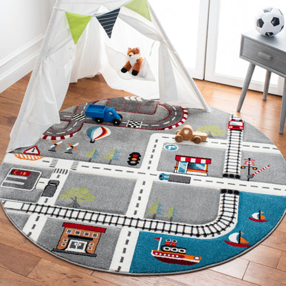 Tapis de route pour enfants SAFAVIEH Carousel Kids Riemy Neighborhood