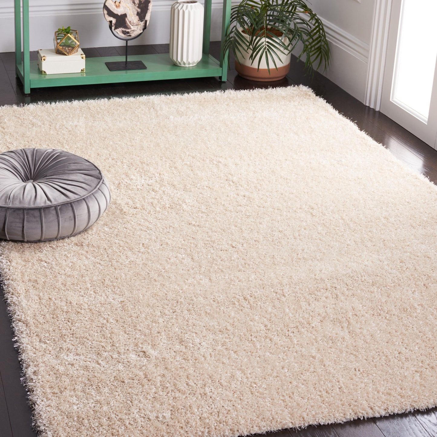 Tapis SAFAVIEH Charlotte Shag Truc uni de 5 cm d'épaisseur