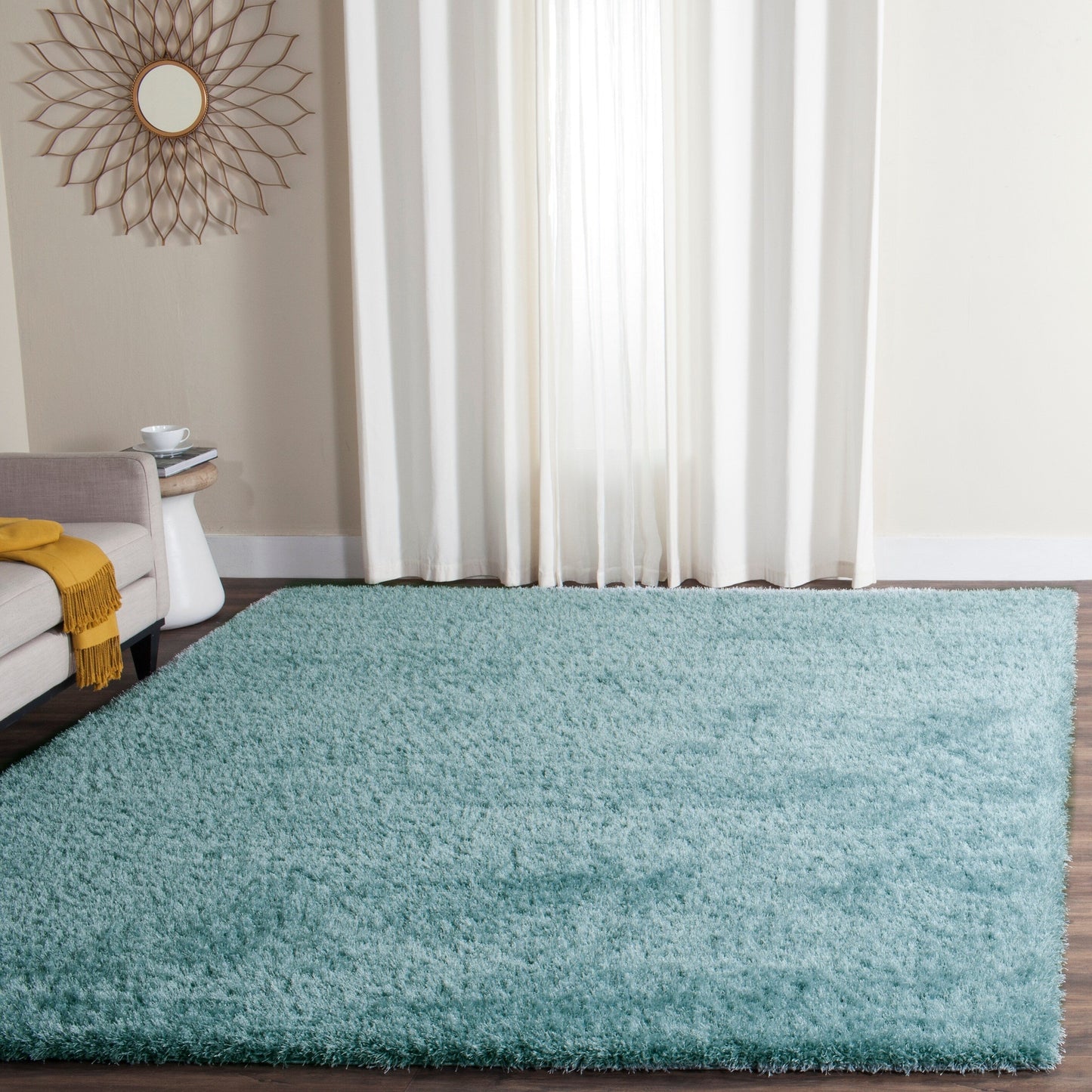 Tapis SAFAVIEH Charlotte Shag Truc uni de 5 cm d'épaisseur