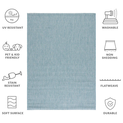 Tapis de patio/jardin imperméable SAFAVIEH Courtyard Begajeta pour intérieur/extérieur.