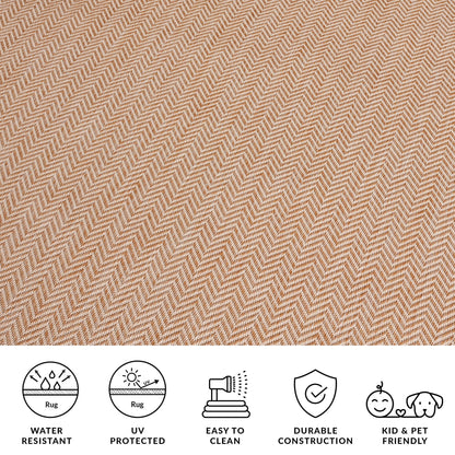 Tapis de jardin imperméable SAFAVIEH Courtyard Ilmur pour intérieur/extérieur