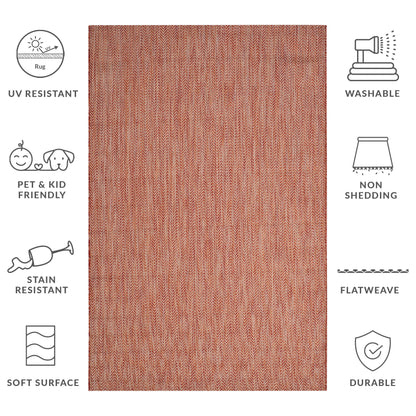 Tapis de jardin imperméable SAFAVIEH Courtyard Ilmur pour intérieur/extérieur