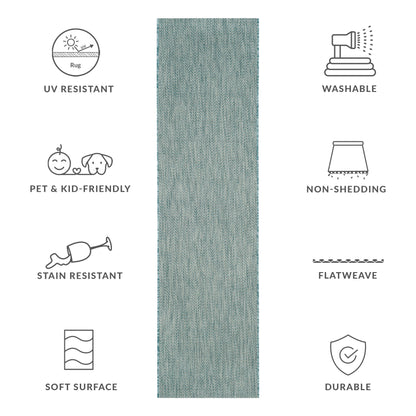 Tapis de jardin imperméable SAFAVIEH Courtyard Ilmur pour intérieur/extérieur