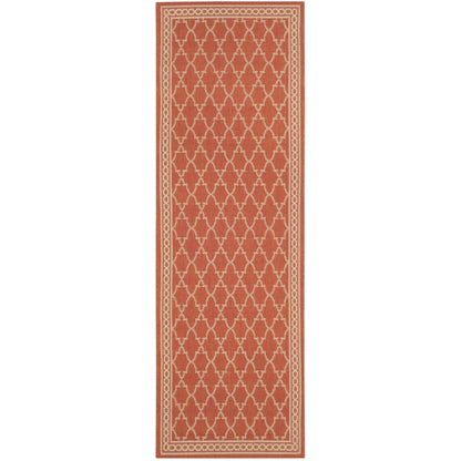 Tapis de jardin imperméable SAFAVIEH Courtyard Janell Trellis pour terrasse ou jardin