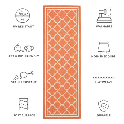 Tapis de jardin/terrasse imperméable SAFAVIEH Courtyard Kristelle