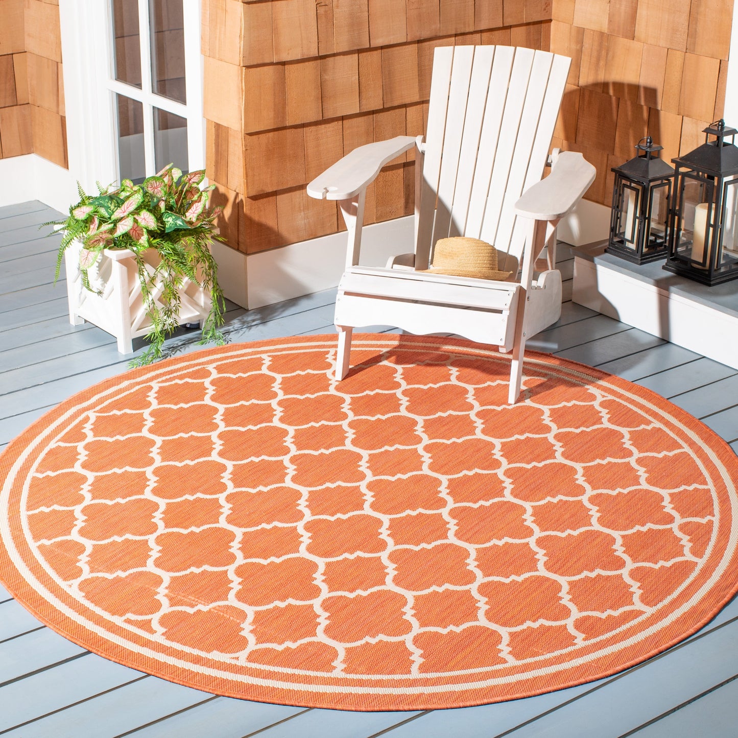 Tapis de jardin/terrasse imperméable SAFAVIEH Courtyard Kristelle