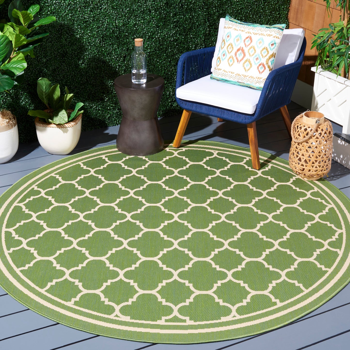 Tapis de jardin/terrasse imperméable SAFAVIEH Courtyard Kristelle