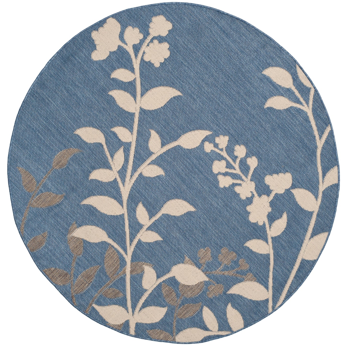 Tapis de jardin SAFAVIEH Courtyard Luann Botanical imperméable pour intérieur/extérieur, terrasse ou jardin