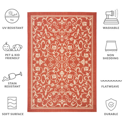 Tapis de jardin/terrasse imperméable SAFAVIEH Courtyard Miljeta