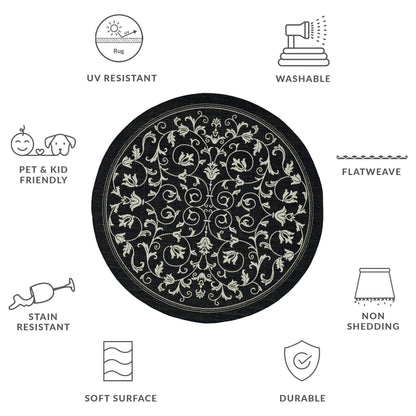 Tapis de jardin/terrasse imperméable SAFAVIEH Courtyard Miljeta