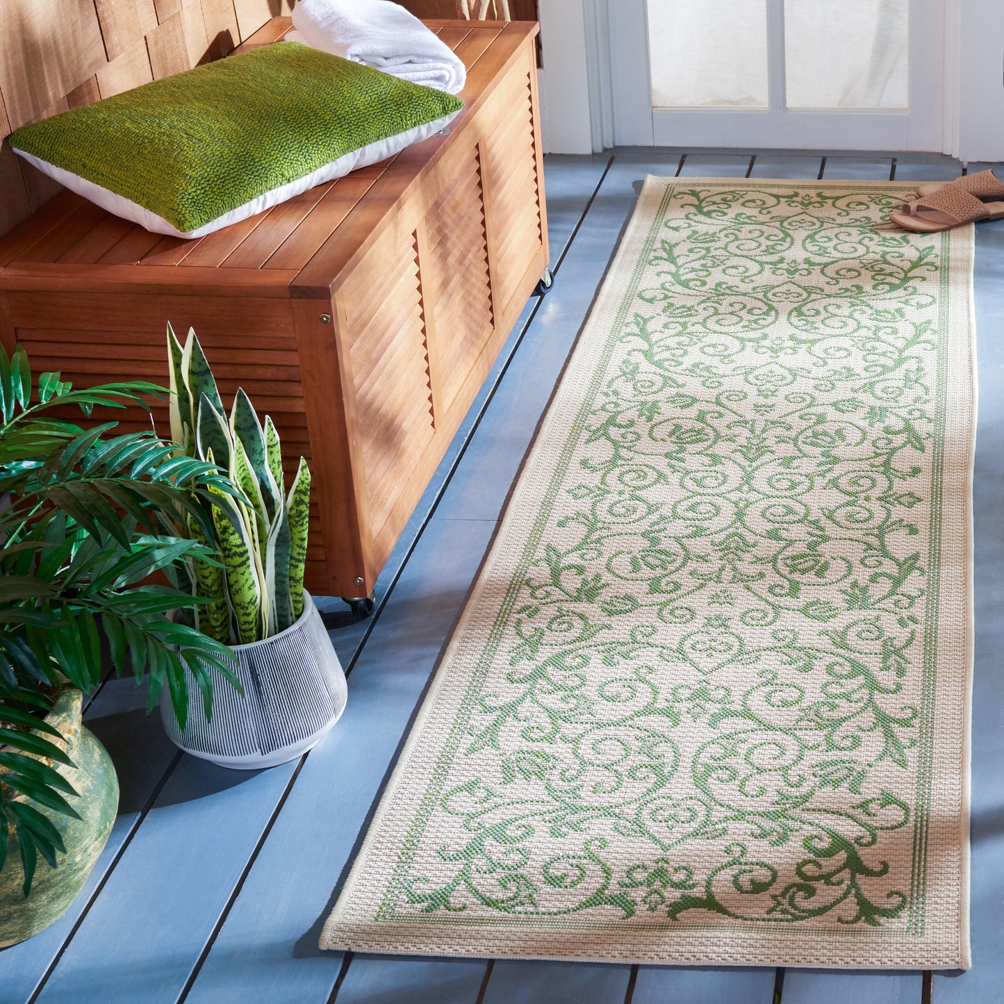Tapis de jardin/terrasse imperméable SAFAVIEH Courtyard Miljeta