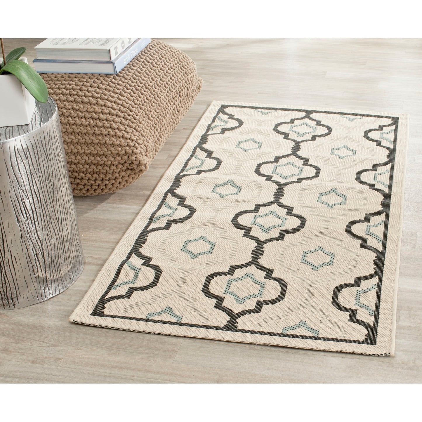 Tapis de jardin imperméable SAFAVIEH Courtyard Oyvor pour intérieur/extérieur