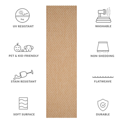 Tapis de jardin imperméable SAFAVIEH Courtyard Ragini pour intérieur/extérieur