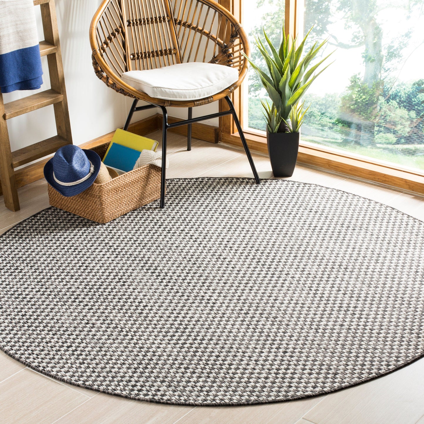 Tapis de jardin imperméable SAFAVIEH Courtyard Ragini pour intérieur/extérieur