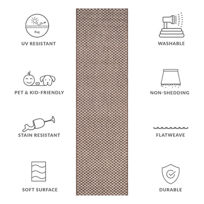 Tapis de jardin imperméable SAFAVIEH Courtyard Ragini pour intérieur/extérieur