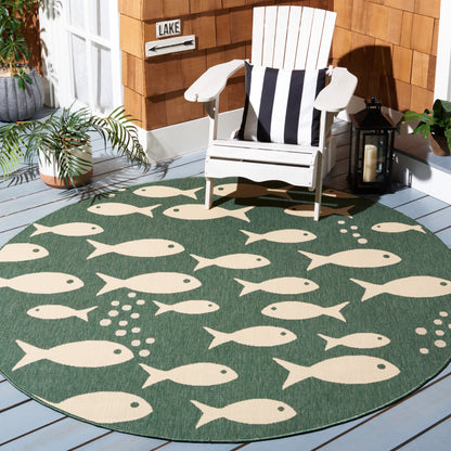 Tapis de jardin SAFAVIEH Courtyard Ragne pour intérieur/extérieur, imperméable, terrasse ou jardin.